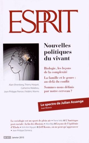 Emprunter Esprit N° 411, Janvier 2015 : Nouvelles politiques du vivant livre