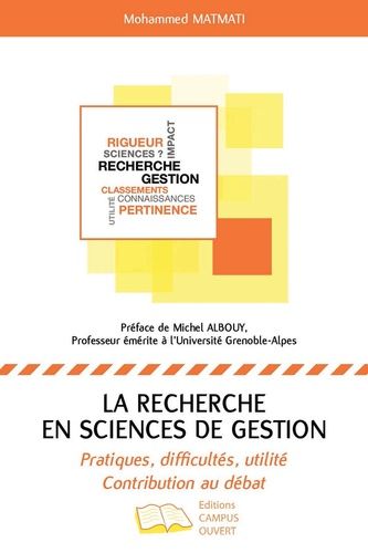 Emprunter RECHERCHE EN SCIENCES DE GESTION (LA) - PRATIQUES, DIFFICULTES, UTILITE - CONTRIBUTION AU DEBAT livre