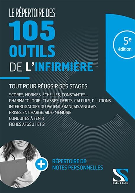 Emprunter Le répertoire des 105 outils de l'infirmière. 5e édition livre