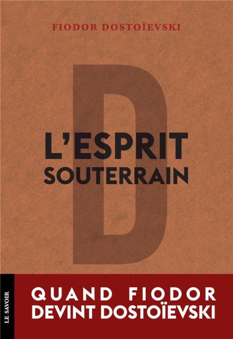 Emprunter L'esprit souterrain livre