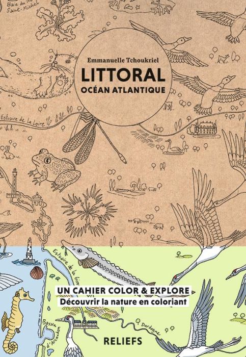 Emprunter Littoral océan Atlantique. Cahier à colorier, Edition bilingue français-anglais livre