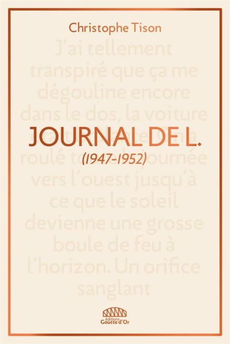 Emprunter Journal de L. extraits 1947-1952 livre