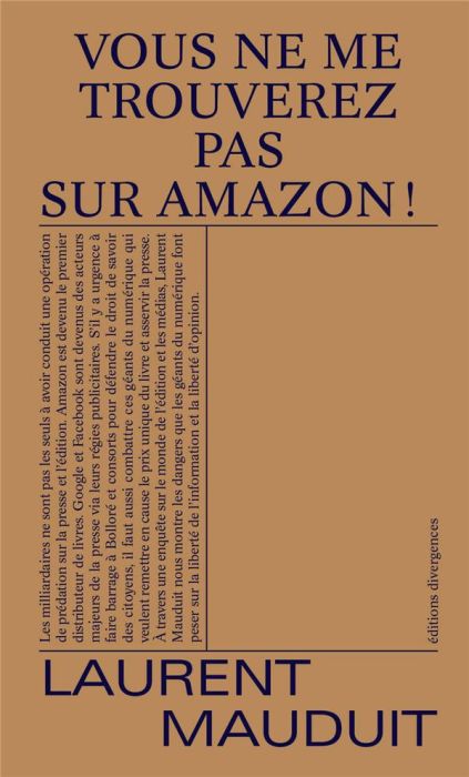 Emprunter Vous ne me trouverez pas sur Amazon ! livre