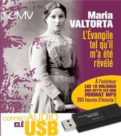 Coffret l'Evangile tel qu'il m'a été révélé. Avec 1 CD, avec 1 Clé USB - Valtorta Maria