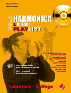 Harmonica & guitar playlist. Volume 1, Edition bilingue français-anglais, avec 1 CD audio - Charlier Sébastien - Espinasse Nicolas