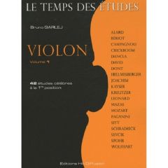 Violon. Tome 1, 42 études célèbres à la 1re position - Garlej Bruno