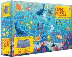 Labyrinthes sous la mer. Un livre de labyrinthes et 1 puzzle de 200 pièces - Smith Rosamond - Danilova Valeria