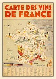 La carte des vins de France. Un poster géant informatif et décoratif - Persan Mathieu