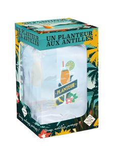 Un planteur aux Antilles. Coffret avec une fontaine en verre et un livre de 13 recettes originales - XXX