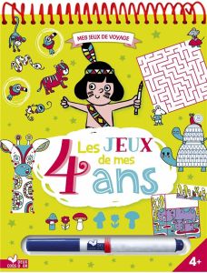 Les jeux de mes 4 ans. Avec 1 feutre effaçable - Moulor Claire de