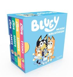 Bluey : Ma mini bibliothèque. Coffret en 4 volumes : Bluey %3B Bingo %3B Bandit %3B Chili - BBC STUDIOS - LADYBI