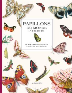 Papillons du monde à colorier. Planches détachables à colorier ou à peindre - Millot Adolphe - Beaumont Chantal - Sablons Domini