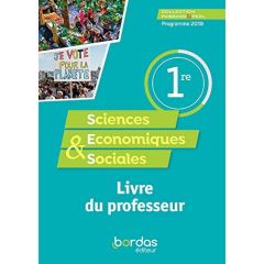 Sciences économiques et sociales 1re Passard & Perl. Livre du professeur, Edition 2019 - Passard Cédric - Perl Pierre-Olivier