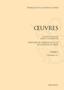 OEUVRES. 2 VOLS. (1756-1759) - LA MOTHE LE VAYER FR