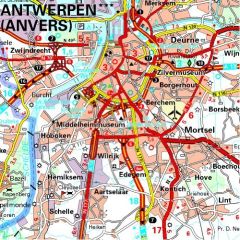 ANTWERPEN 11373 ANVERS CARTE PROV. BELG. MICHELIN - XXX