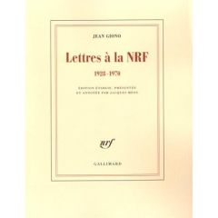 Lettres à la NRF 1928-1970 - Giono Jean - Meny Jacques