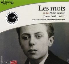 Les mots. 1 CD audio MP3 - Sartre Jean-Paul - Bouquet Michel - Elkaïm-Sartre