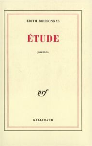 Etude - Boissonnas Edith