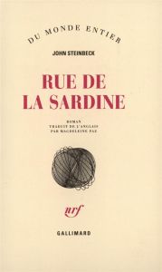 Rue de la Sardine - Steinbeck John - Paz Magdeleine