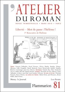 L'atelier du roman N° 87, septembre 2016 : Morgan Sportès : du fait divers à l'Histoire et vice vers - Haéri Gilles