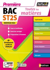 Toutes les matières Bac ST2S 1re. Edition 2022 - Carnat Jean-Louis - Delarocque Claire - Lafolie Da