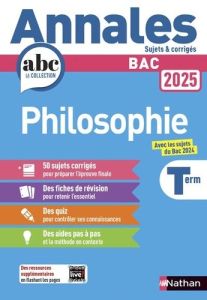 Philosophie Tle. Sujets & corrigés, Edition 2025 - Dorozoi Gérard - Vanhoutte Denis