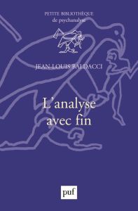 L'analyse avec fin - Baldacci Jean-Louis