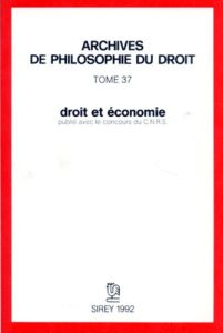 Droit et économie - Terré François