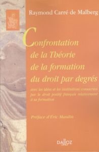 Confrontation de la Théorie de la formation du droit par degrés. Avec les idées et les institutions - Carré de Malberg Raymond - Maulin Eric