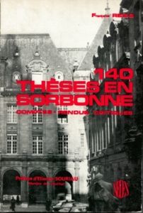 140 thèses en Sorbonne (1954-1962). Comptes-rendus critiques - Reiss Françoise