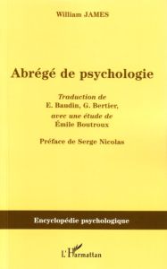 Abrégé de psychologie - James William - Baudin Emile - Bertier G - Boutrou