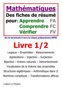 Mathématiques Tle s vers MPSI. Des fiches pour apprendre comprendre et vérifier - Le Moigne Ludovic