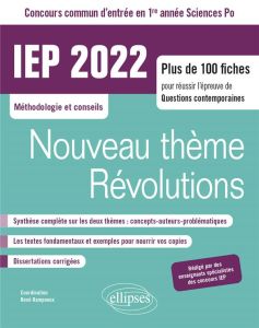 Concours commun IEP. Plus de 60 fiches pour réussir l'épreuve de questions contemporaines Entrée en - Rampnoux René - Aupècle Catherine - Briday Laurenc