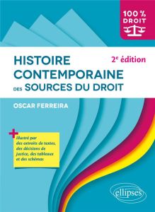 Histoire contemporaine des sources du droit - Ferreira Oscar