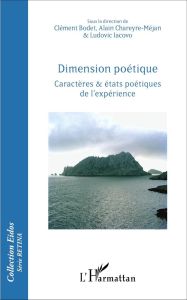 Dimension poétique. Caractères & états poétiques de l'expérience - Bodet Clément - Chareyre-Méjan Alain - Iacovo Ludo