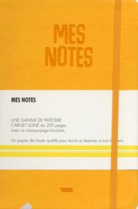 Notes cuir citron. Mes notes - Une gamme de papeterie - Carnet ligné de 200 pages avec un marque-pag - NEMESIS