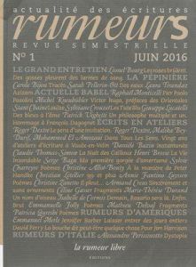 Rumeurs N° 1, juin 2016 - Renard Thierry