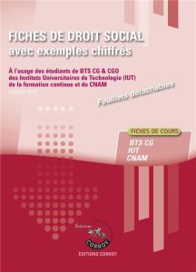 Fiches de droit social avec exemples chiffrés. A l'usage des étudiants de BTS CG (Processus 4), des - Wipf Robert