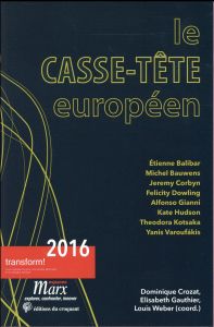 Le casse-tête européen - Crozat Dominique - Gauthier Elisabeth - Weber Loui