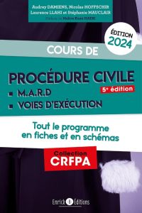 Cours de procédure civile et modes alternatifs de règlement des différends. Tout le programme en fic - Damiens Audrey - Hoffshir Nicolas - Llahi Laurence