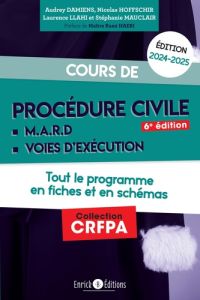 Cours de procédure civile et modes alternatifs de règlement des différends. Tout le programme en fic - Damiens Audrey - Hoffschir Nicolas - Llahi Laurenc