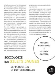 Sociologie des Gilets jaunes. Reproduction et luttes sociales - Bernard de Raymond Antoine - Bordiec Sylvain