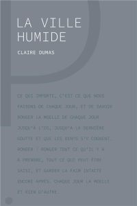 La ville humide - Dumas Claire