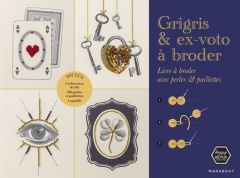 Grigris & ex-voto à broder. Livre à broder avec perles & paillettes - HAPPY REMIX PRODUCTI