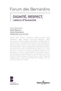 Dignité, Respect, valeurs d'humanité - Beloucif Sadek - Christnacht Alain - Davy de Virvi