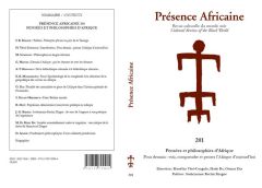 Revue presence africaine n°201 - pensees et philosophies d'afrique. Pour demain : voir, comprendre e - Vété-Congolo Hanétha - Ba Hady - Dia Oumar