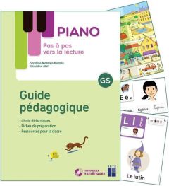 Pas à pas vers la lecture Piano GS. Guide pédagogique et matériel - Monnier-Murariu Sandrine - Mat Géraldine