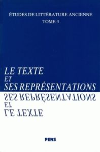 Le texte et ses représentations - Costantini Michel