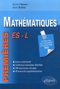 Mathématiques 1e ES et L - Hamon Gérard - Balliot Anne