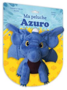 PELUCHE AZURO, LE DRAGON BLEU - SOUILLE/FLEURY